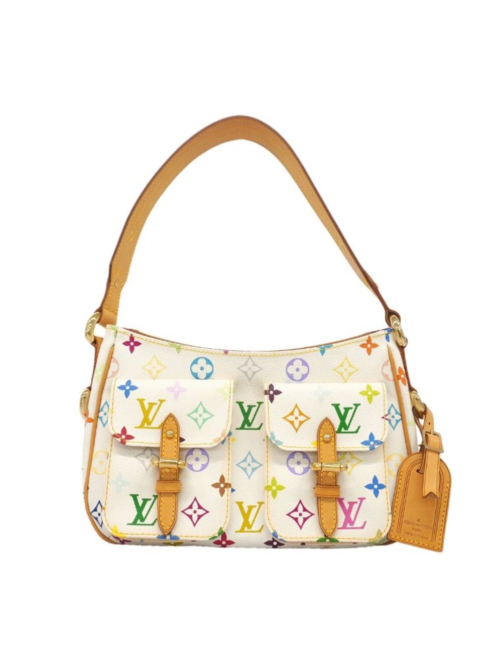 Louis Vuitton Shoulder Bag Monogram Multicolor Lodge PM Blanc
